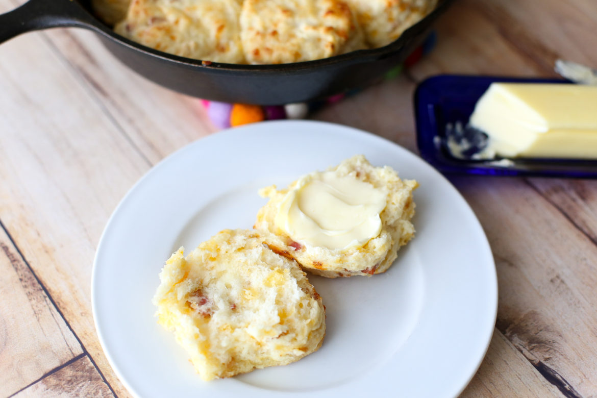 Cheddar Bacon Buttermilk Biscuits