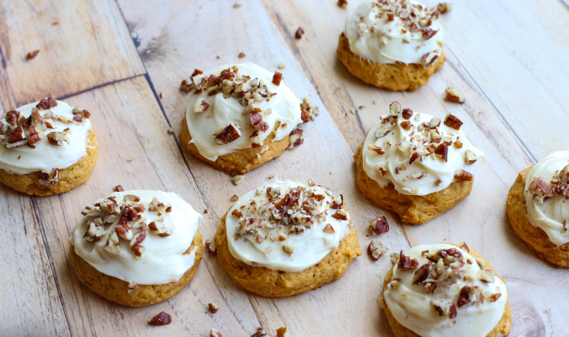 Pumpkin Cookies with Maple Frosting