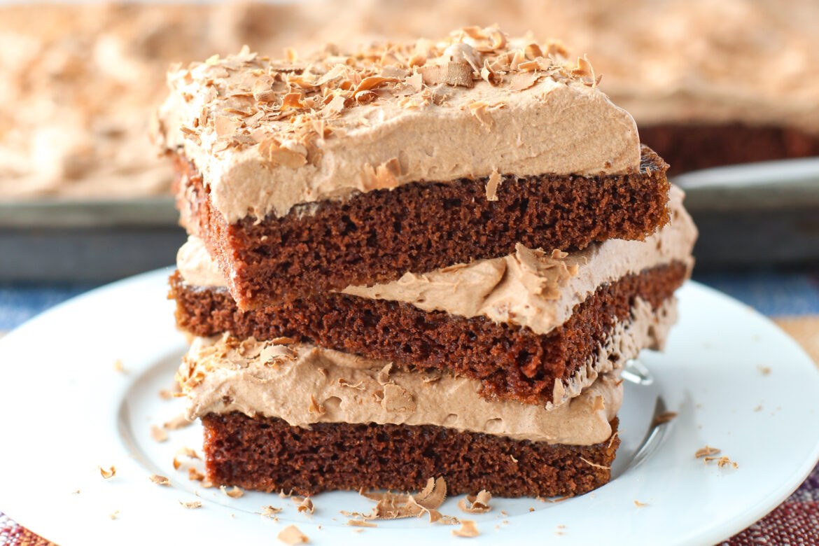 Chocolate Mousse Sheet Cake