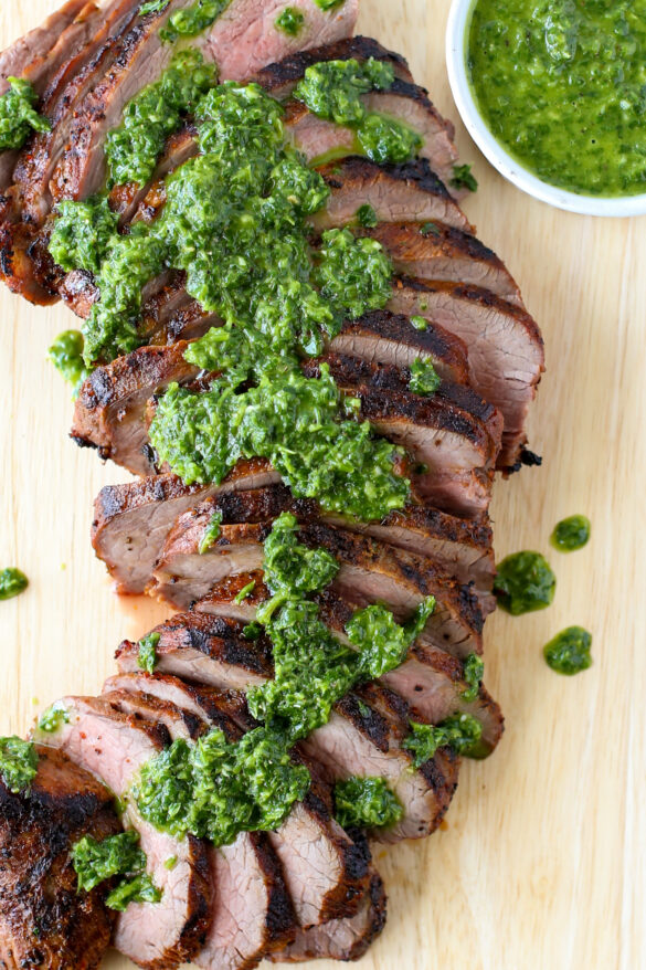 Grilled Tri Tip Steak with Chimichurri