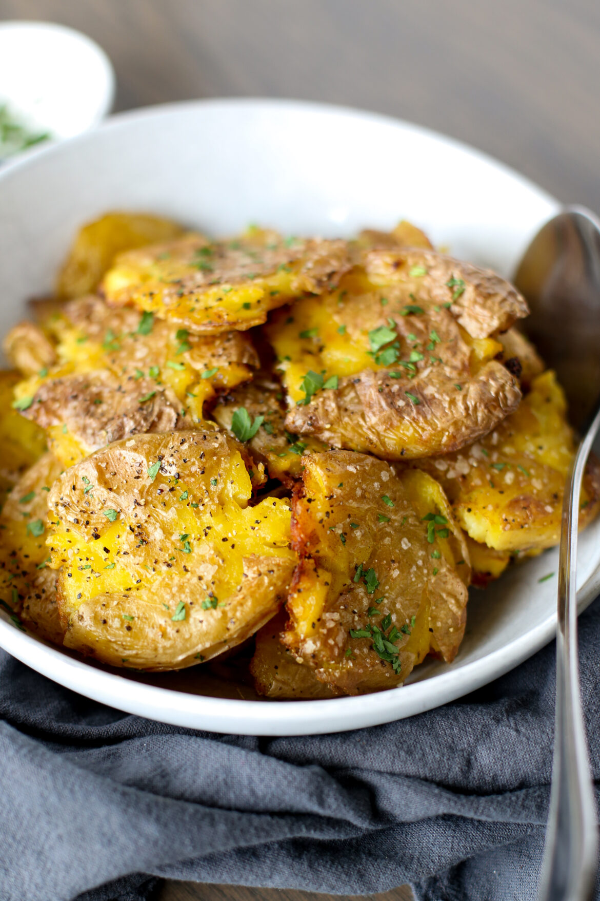Browned Butter Smashed Potatoes