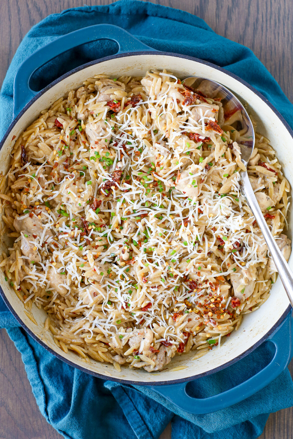 Sun-Dried Tomato Chicken Orzotto