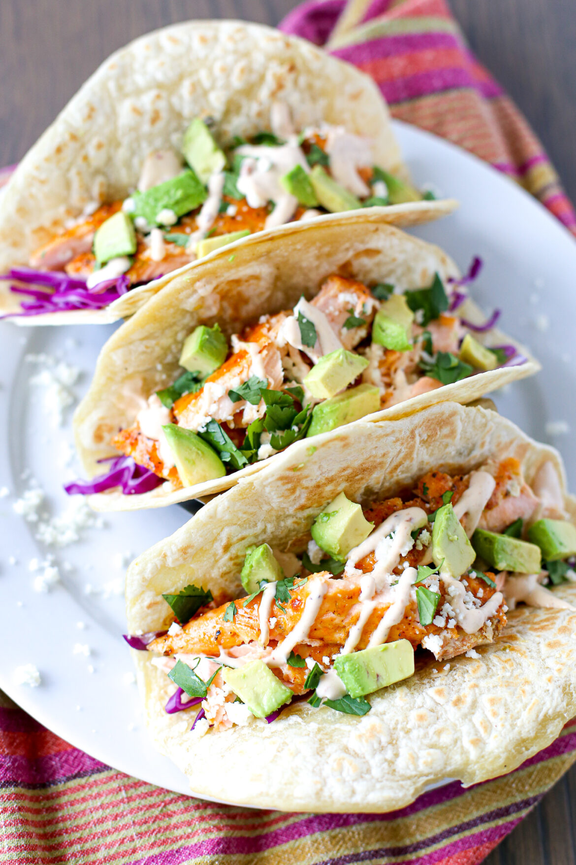 Pineapple-Glazed Salmon Tacos